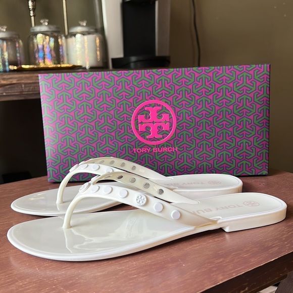 Tory Burch jelly flip flops - Picture 2 of 6